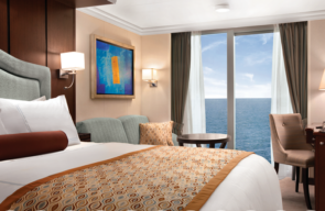 Desire Swingers Cruise 2025 Deluxe Oceanview Stateroom Slaapgedeelte